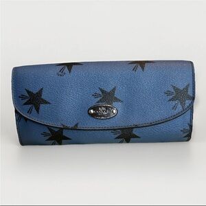 Coach F53568 Pop Slim Envelope Coated Canvas Wallet Star Canyon Fair Condition